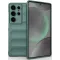 Coque arrière en silicone Phonesta GripShell pour Samsung Galaxy S25 Ultra - Vert foncé