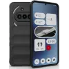 Coque arrière en silicone Phonesta GripShell pour Nothing Phone (3a) - Noir
