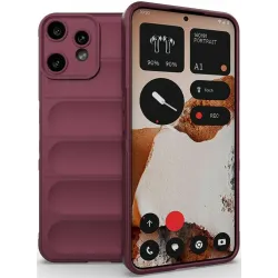 Coque arrière en silicone Phonesta GripShell pour Nothing CMF Phone 2 Pro - Bordeaux