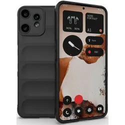 Coque arrière en silicone Phonesta GripShell pour Nothing CMF Phone 2 Pro - Noir