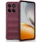 Coque arrière en silicone Phonesta GripShell pour Motorola Edge 60 Pro - Bordeaux