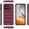 Coque arrière en silicone Phonesta GripShell pour Motorola Edge 60 Pro - Bordeaux 5