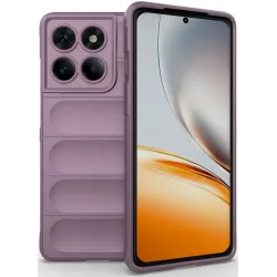 Coque arrière en silicone Phonesta GripShell pour Motorola Edge 60 Pro - Violet