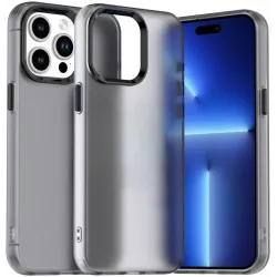 Coque arrière Phonesta HardFrost pour Apple iPhone 14 Pro - Noir mat