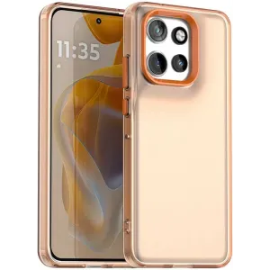 Coque arrière Phonesta HardFrost pour Motorola Edge 60 Neo/Edge 50 Neo / ThinkPhone 25 - Orange mat