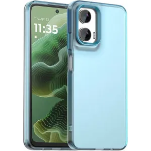 Coque arrière Phonesta HardFrost pour Motorola Moto G35 - Bleu mat