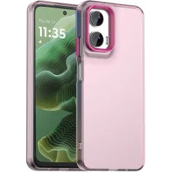 Coque arrière Phonesta HardFrost pour Motorola Moto G35 - Rose mat
