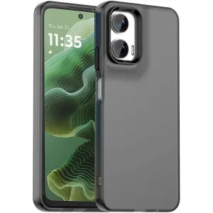 Coque arrière Phonesta HardFrost pour Motorola Moto G35 - Noir mat