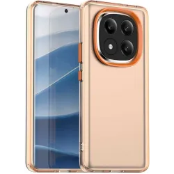 Coque arrière Phonesta HardFrost pour Xiaomi Redmi Note 14 Pro Plus - Orange mat