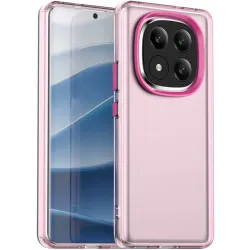 Coque arrière Phonesta HardFrost pour Xiaomi Redmi Note 14 Pro Plus - Rose mat