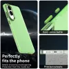 Coque arrière Phonesta HardFrost pour Samsung Galaxy S25 Edge - Vert mat 5