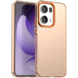 Coque arrière Phonesta HardFrost pour Oppo Reno13 Pro - Orange mat