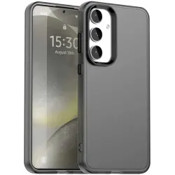 Coque arrière Phonesta HardFrost pour Samsung Galaxy S25 FE - Noir mat