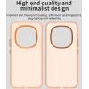 Coque arrière Phonesta HardFrost pour Xiaomi Redmi Note 15 Pro 5G - Orange mat 2
