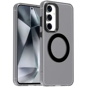 Coque arrière Phonesta HardFrost avec MagSafe pour Samsung Galaxy S25/S24 - Noir mat