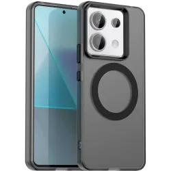 Coque arrière Phonesta HardFrost avec MagSafe pour Xiaomi Poco X6 - Noir mat