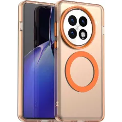 Coque arrière Phonesta HardFrost avec MagSafe pour OnePlus 13 - Orange mat