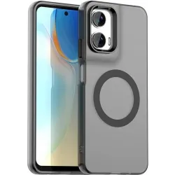 Coque arrière Phonesta HardFrost avec MagSafe pour Motorola Moto G35 - Noir mat