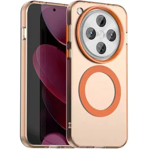 Coque arrière Phonesta HardFrost avec MagSafe pour Oppo Find X8 Pro - Orange mat
