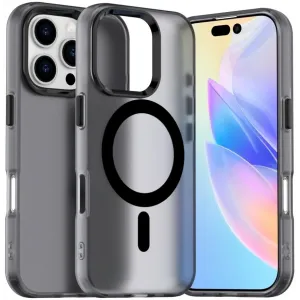 Coque arrière Phonesta HardFrost avec MagSafe pour Apple iPhone 16 Pro - Noir mat