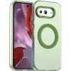 Coque arrière Phonesta HardFrost avec MagSafe pour Google Pixel 9a - Vert mat