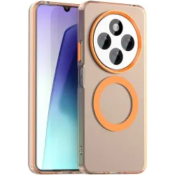 Coque arrière Phonesta HardFrost avec MagSafe pour Xiaomi Redmi 14C / Xiaomi Poco C75 - Orange mat