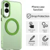 Coque arrière Phonesta HardFrost avec MagSafe pour Samsung Galaxy S25 Edge - Vert mat 2