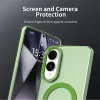 Coque arrière Phonesta HardFrost avec MagSafe pour Samsung Galaxy S25 Edge - Vert mat 7