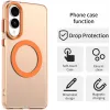 Coque arrière Phonesta HardFrost avec MagSafe pour Samsung Galaxy S25 Edge - Orange mat 2