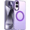 Coque arrière Phonesta HardFrost avec MagSafe pour Samsung Galaxy S25 Edge - Violet mat