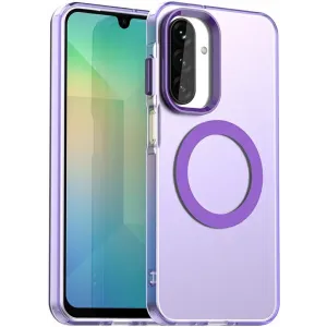 Coque arrière Phonesta HardFrost avec MagSafe pour Samsung Galaxy A17/A26 - Violet mat