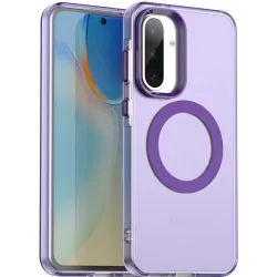 Coque arrière Phonesta HardFrost avec MagSafe pour Samsung Galaxy A36/A56 - Violet mat