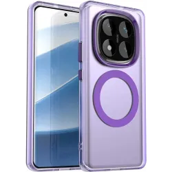 Coque arrière Phonesta HardFrost avec MagSafe pour Xiaomi Redmi Note 14 Pro 4G - Violet mat