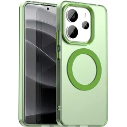 Coque arrière Phonesta HardFrost avec MagSafe pour Xiaomi Redmi Note 14 4G - Vert mat