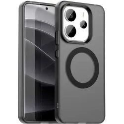 Coque arrière Phonesta HardFrost avec MagSafe pour Xiaomi Redmi Note 14 4G - Noir mat