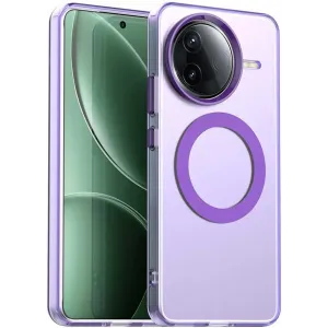Coque arrière Phonesta HardFrost avec MagSafe pour Xiaomi Poco F7 Pro - Violet mat