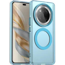 Coque arrière Phonesta HardFrost avec MagSafe pour HONOR Magic7 Lite - Bleu mat