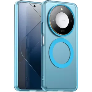 Coque arrière Phonesta HardFrost avec MagSafe pour HONOR X9c Smart - Bleu mat