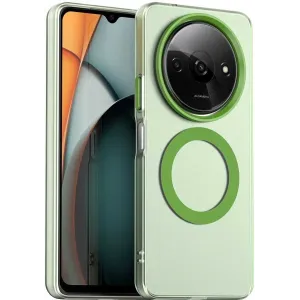 Coque arrière Phonesta HardFrost avec MagSafe pour Xiaomi Redmi A3 - Vert mat