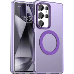 Coque arrière Phonesta HardFrost avec MagSafe pour Samsung Galaxy S25 Ultra - Violet mat