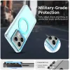 Coque arrière Phonesta HardFrost avec MagSafe pour Xiaomi 14T Pro - Bleu mat 2