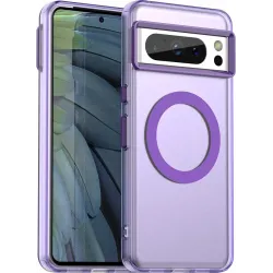 Coque arrière Phonesta HardFrost avec MagSafe pour Google Pixel 8 Pro - Violet mat