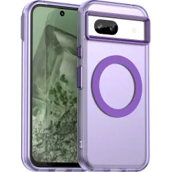 Coque arrière Phonesta HardFrost avec MagSafe pour Google Pixel 8a - Violet mat