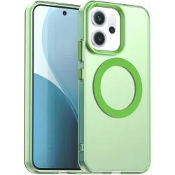 Coque arrière Phonesta HardFrost avec MagSafe pour Oppo Reno14 - Vert mat