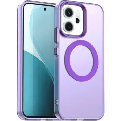 Coque arrière Phonesta HardFrost avec MagSafe pour Oppo Reno14 F/FS - Violet mat