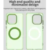 Coque arrière Phonesta HardFrost avec MagSafe pour Motorola Edge 60 / Edge 60 Fusion - Vert mat 3