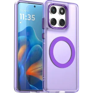 Coque arrière Phonesta HardFrost avec MagSafe pour Motorola Edge 60 / Edge 60 Fusion - Violet mat