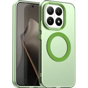 Coque arrière Phonesta HardFrost avec MagSafe pour Xiaomi 15T - Vert mat