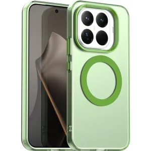 Coque arrière Phonesta HardFrost avec MagSafe pour Xiaomi 15T Pro - Vert mat