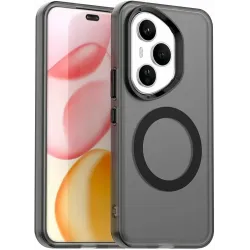 Coque arrière Phonesta HardFrost avec MagSafe pour HONOR 400 Pro - Noir mat